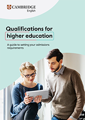 Qualifications for higher education. A guide to setting your admissions requirements – document cover image