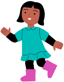 illustration of a primary school learner