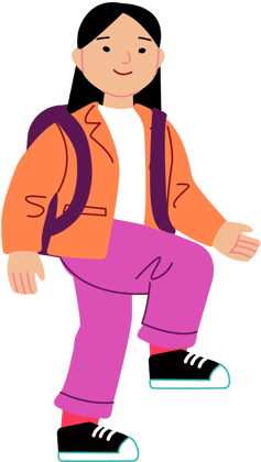 Illustration of a secondary school learner