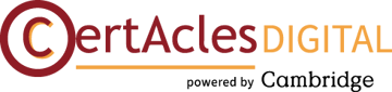 CertACLES Digital Powered by Cambridge logo
