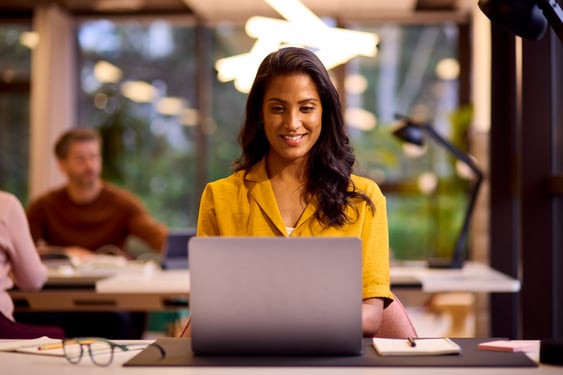 Smiling business woman